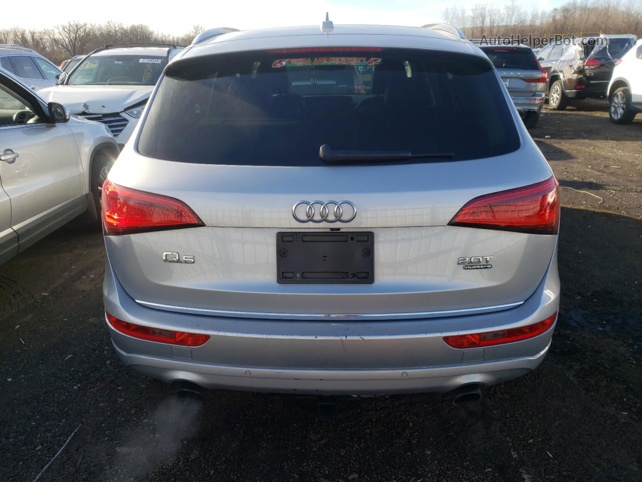 2016 Audi Q5 Premium Plus Серебряный vin: WA1L2AFP9GA035507