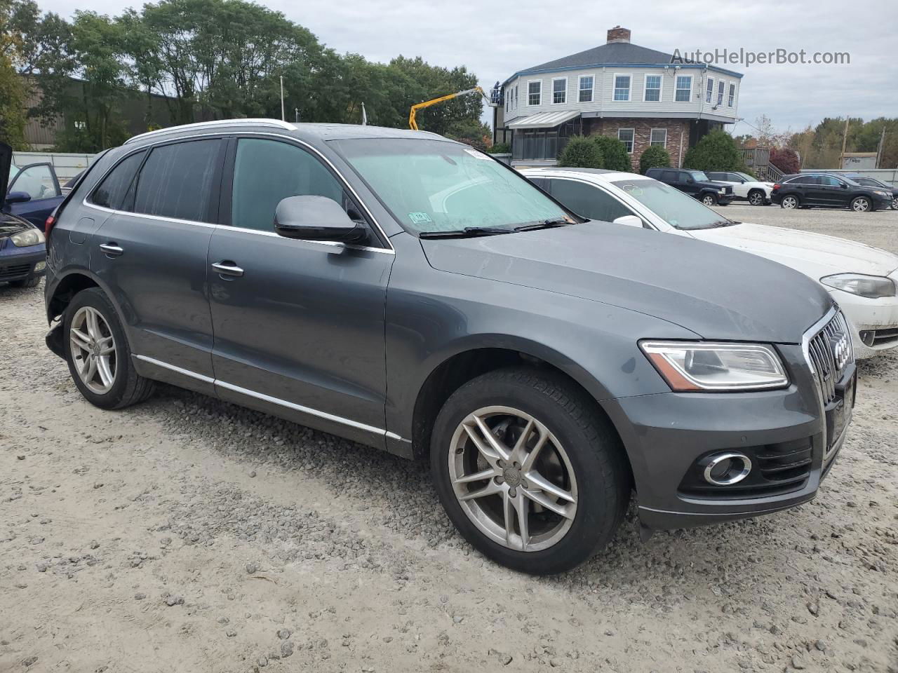 2016 Audi Q5 Premium Plus Gray vin: WA1L2AFP9GA045325