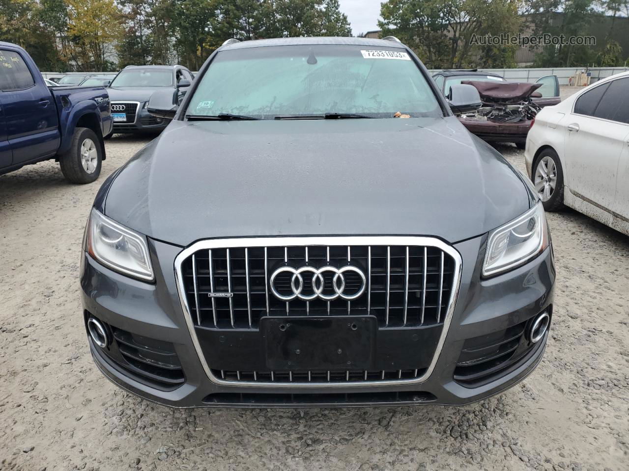 2016 Audi Q5 Premium Plus Серый vin: WA1L2AFP9GA045325