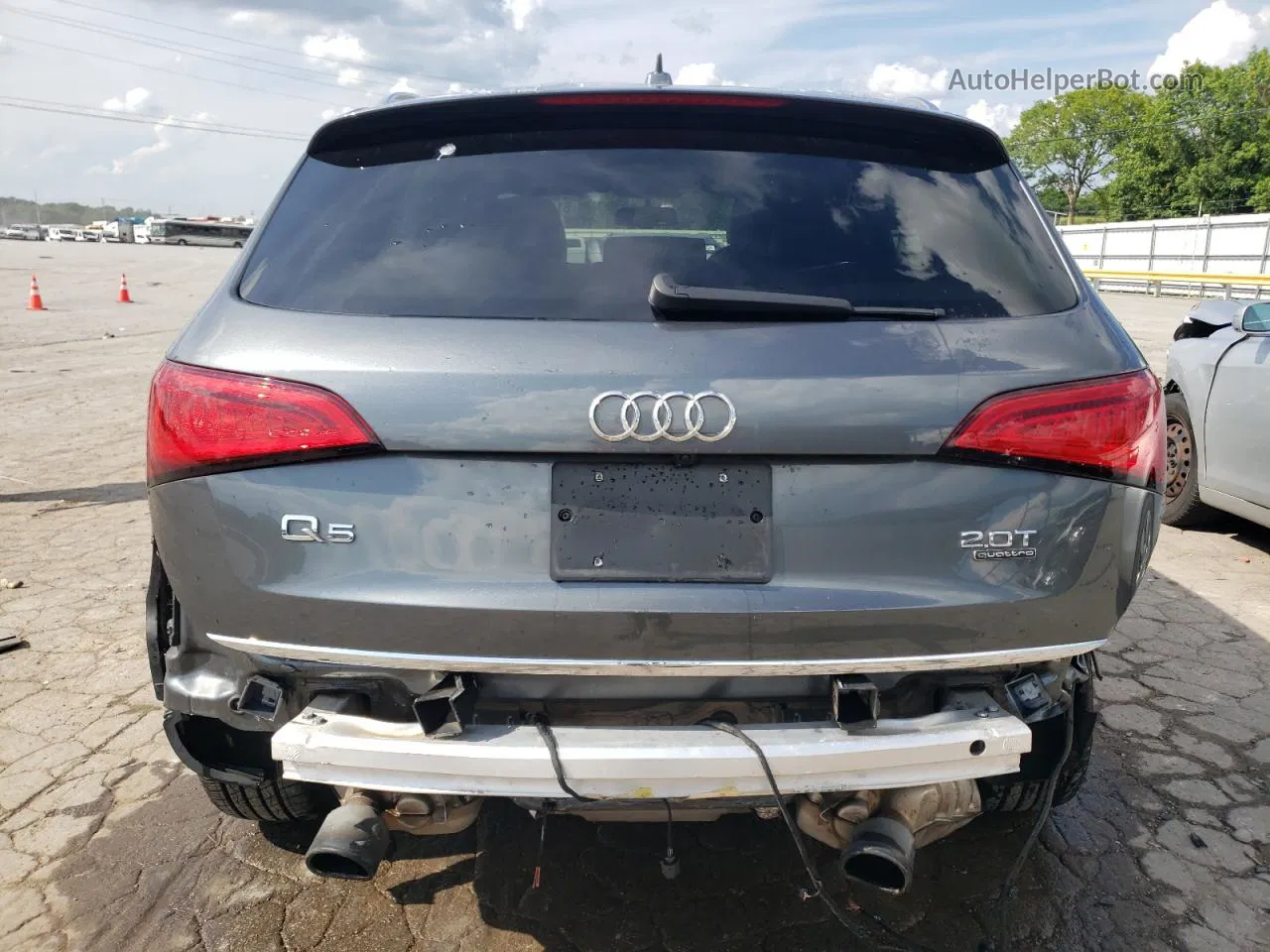 2016 Audi Q5 Premium Plus Gray vin: WA1L2AFP9GA078082