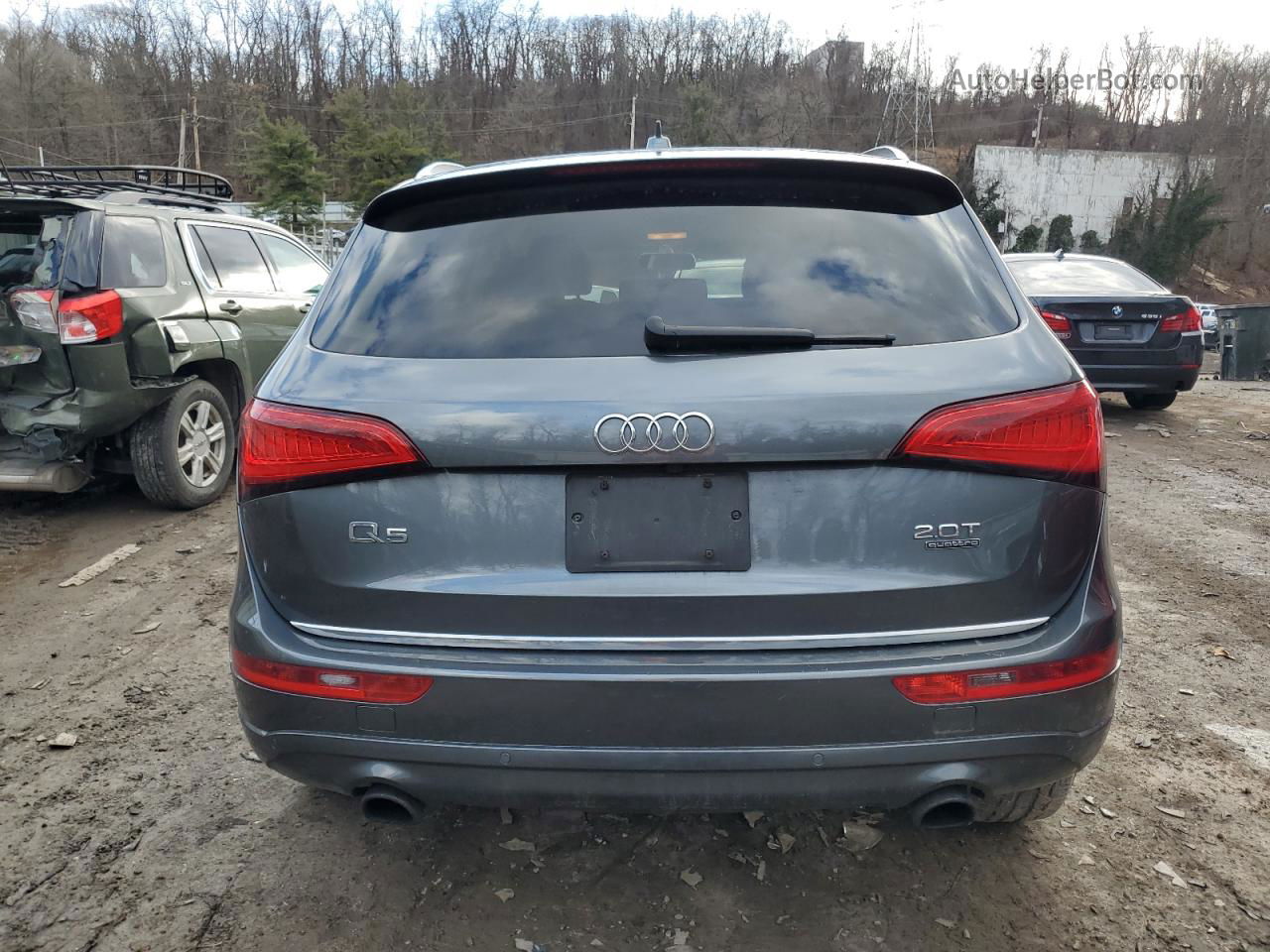 2016 Audi Q5 Premium Plus Серый vin: WA1L2AFP9GA078969