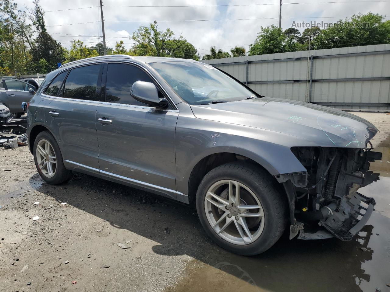 2016 Audi Q5 Premium Plus Gray vin: WA1L2AFP9GA085680