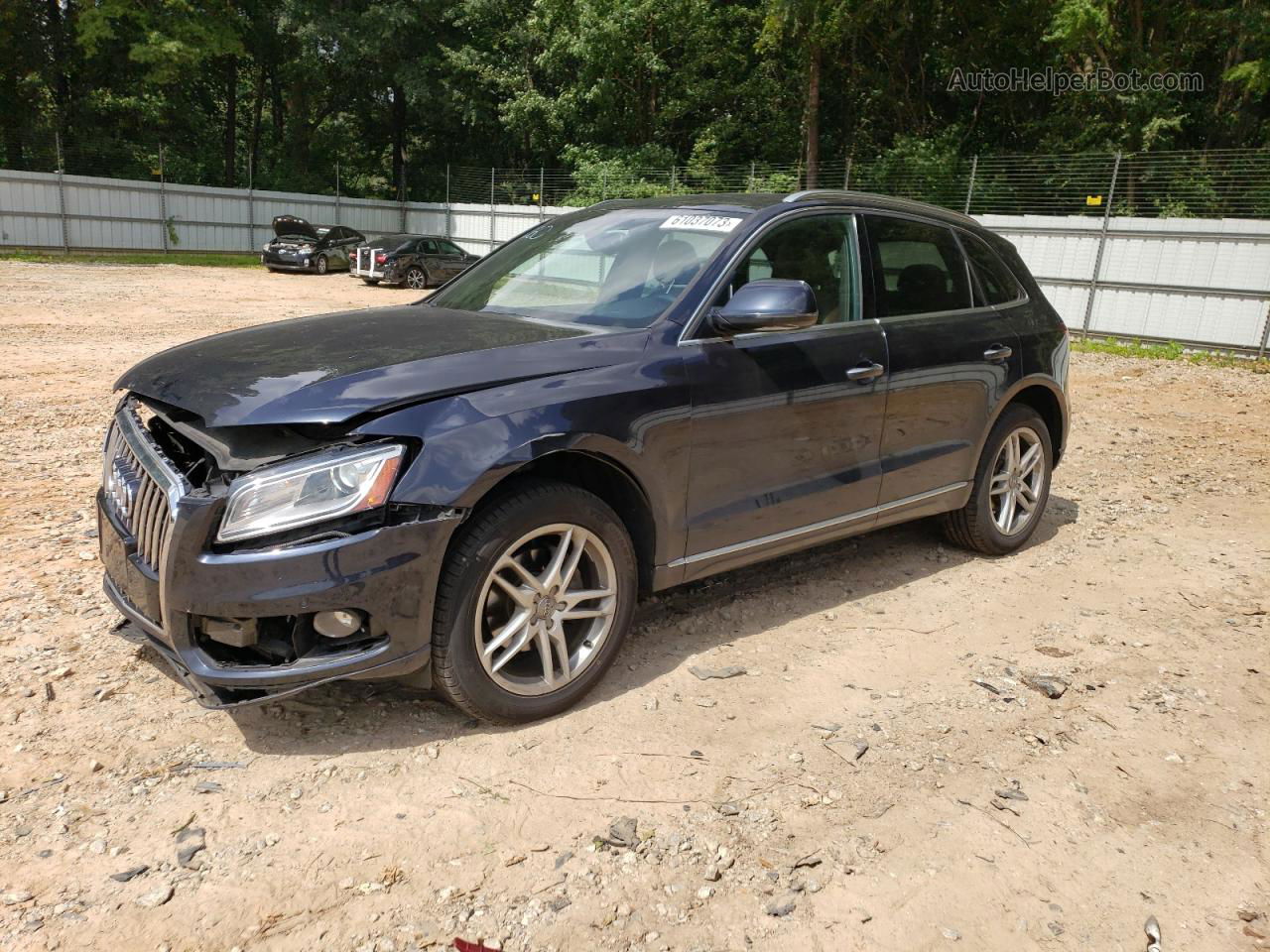 2016 Audi Q5 Premium Plus Blue vin: WA1L2AFP9GA098655