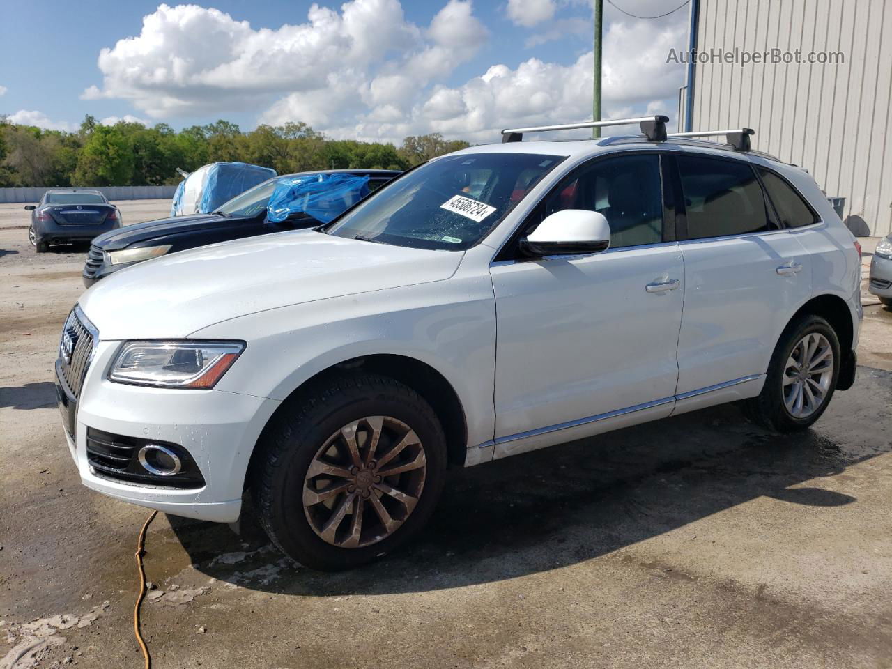 2016 Audi Q5 Premium Plus White vin: WA1L2AFP9GA123943