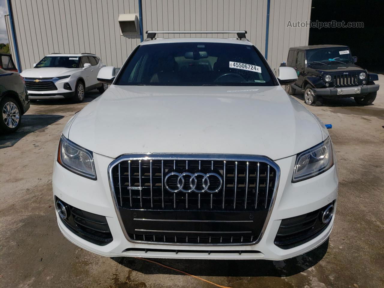 2016 Audi Q5 Premium Plus White vin: WA1L2AFP9GA123943