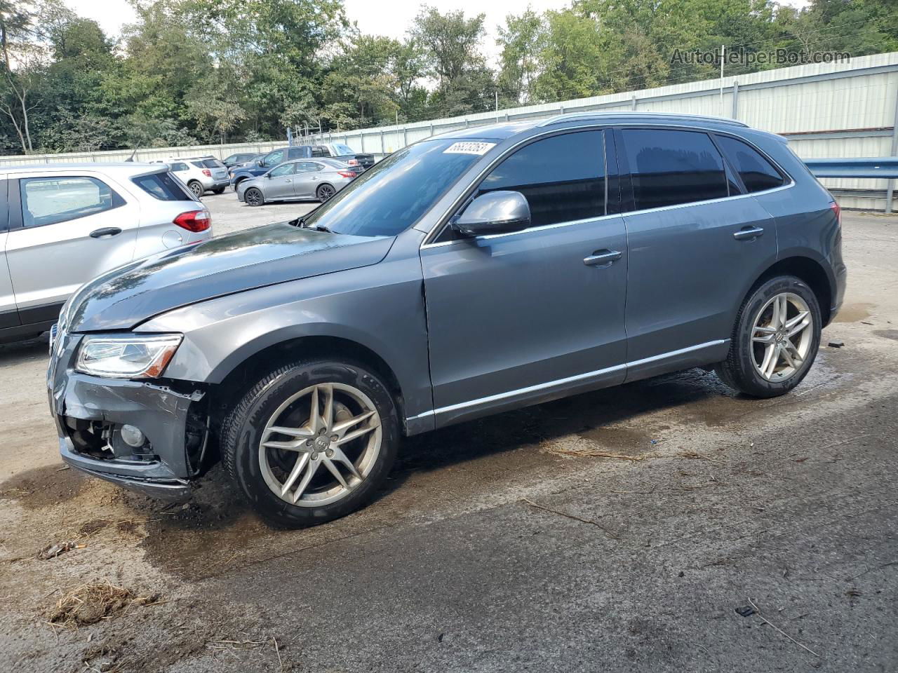 2016 Audi Q5 Premium Plus Gray vin: WA1L2AFPXGA027562