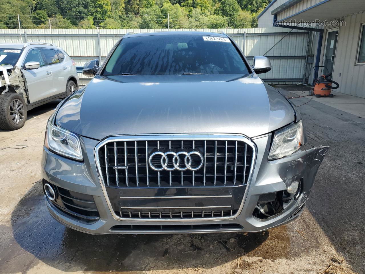 2016 Audi Q5 Premium Plus Gray vin: WA1L2AFPXGA027562