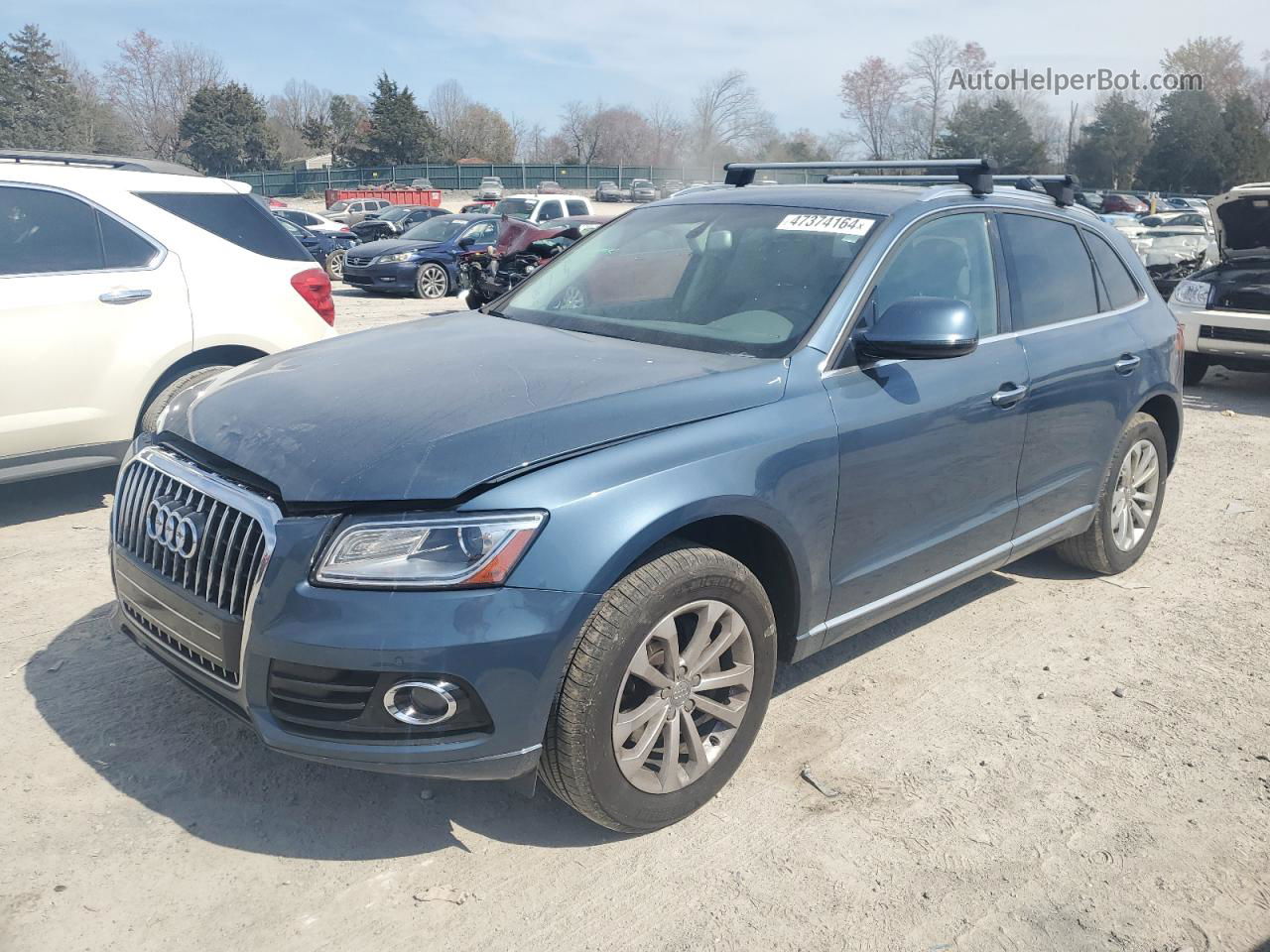 2016 Audi Q5 Premium Plus Blue vin: WA1L2AFPXGA050274