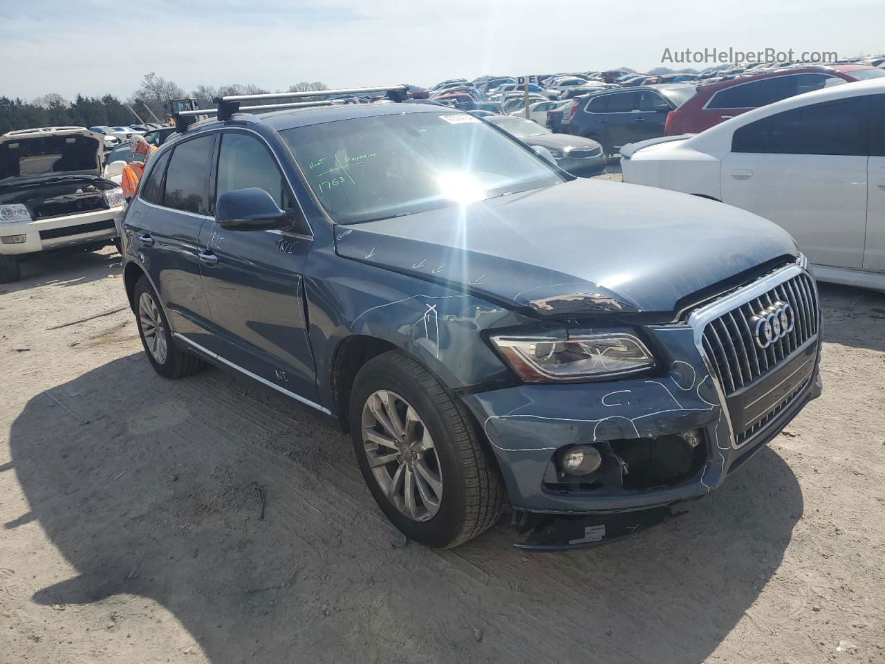 2016 Audi Q5 Premium Plus Синий vin: WA1L2AFPXGA050274