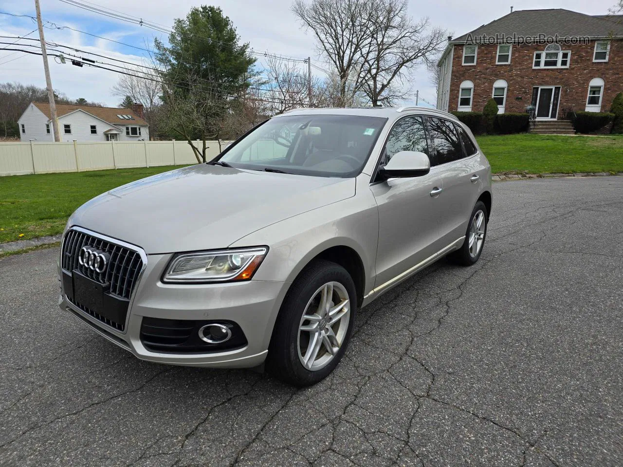 2016 Audi Q5 Premium Plus Beige vin: WA1L2AFPXGA079810