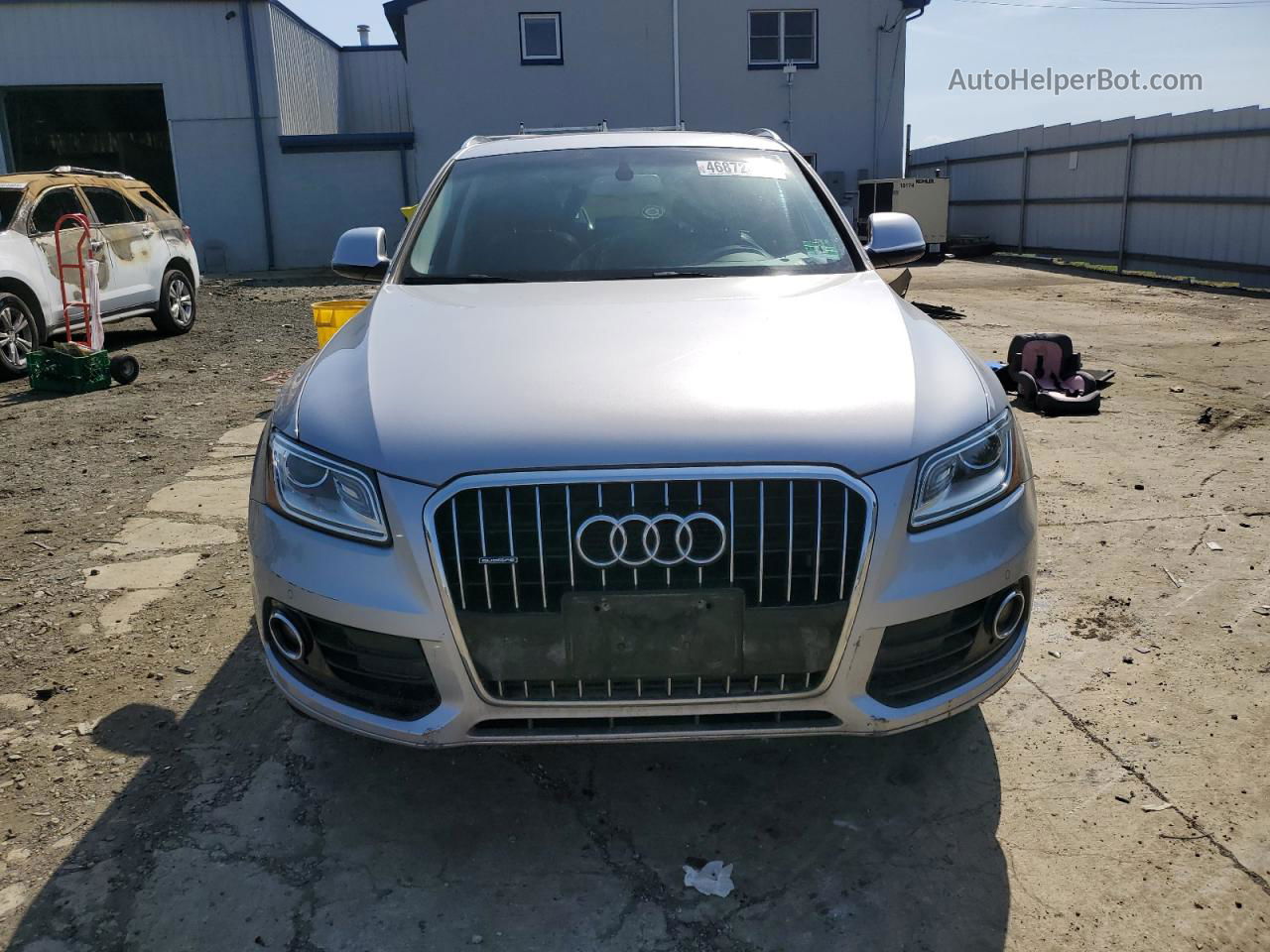 2016 Audi Q5 Premium Plus Серебряный vin: WA1L2AFPXGA091813