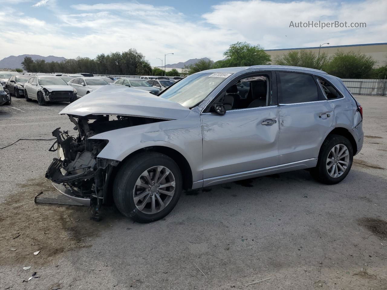 2016 Audi Q5 Premium Plus Silver vin: WA1L2AFPXGA133302