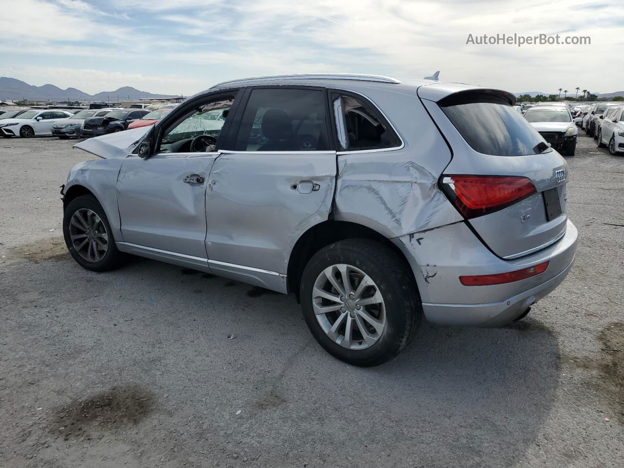 2016 Audi Q5 Premium Plus Серебряный vin: WA1L2AFPXGA133302