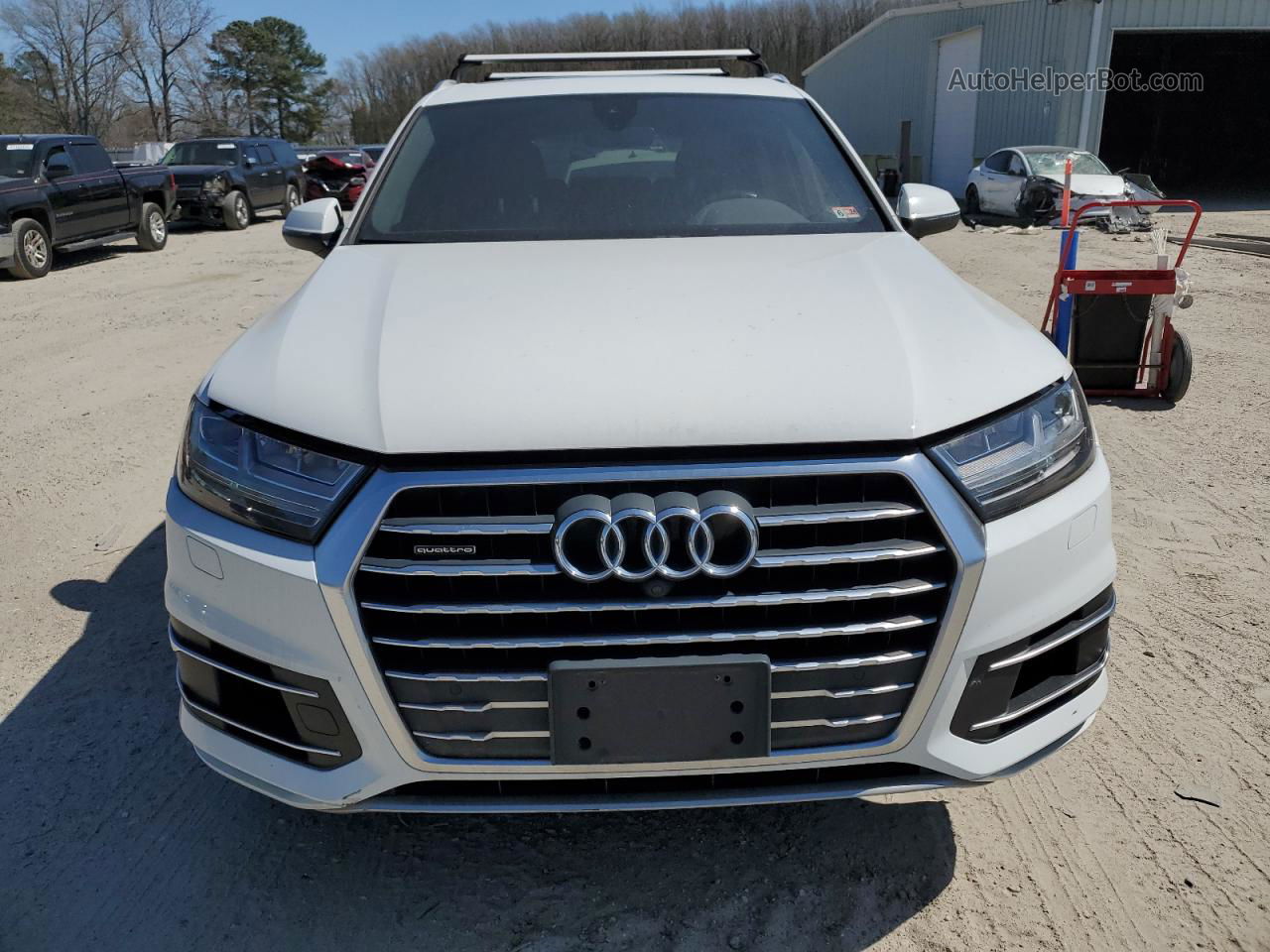 2017 Audi Q7 Premium Plus White vin: WA1LAAF71HD028635