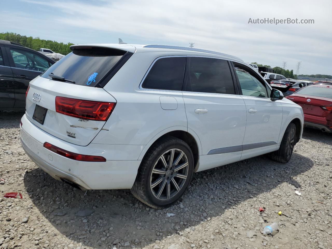 2017 Audi Q7 Premium Plus White vin: WA1LAAF72HD022066