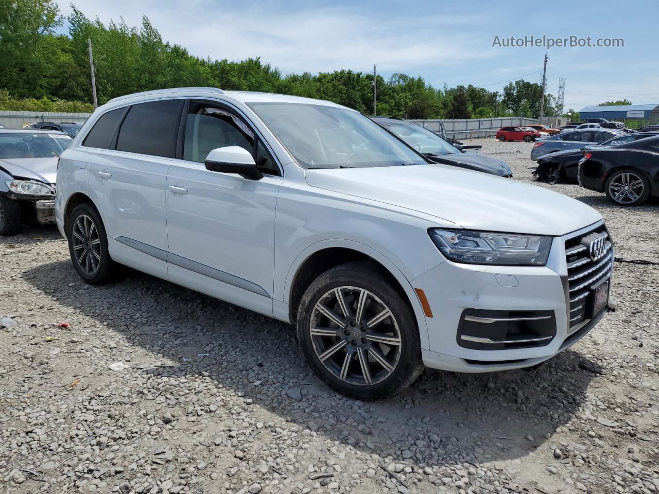 2017 Audi Q7 Premium Plus Белый vin: WA1LAAF72HD022066