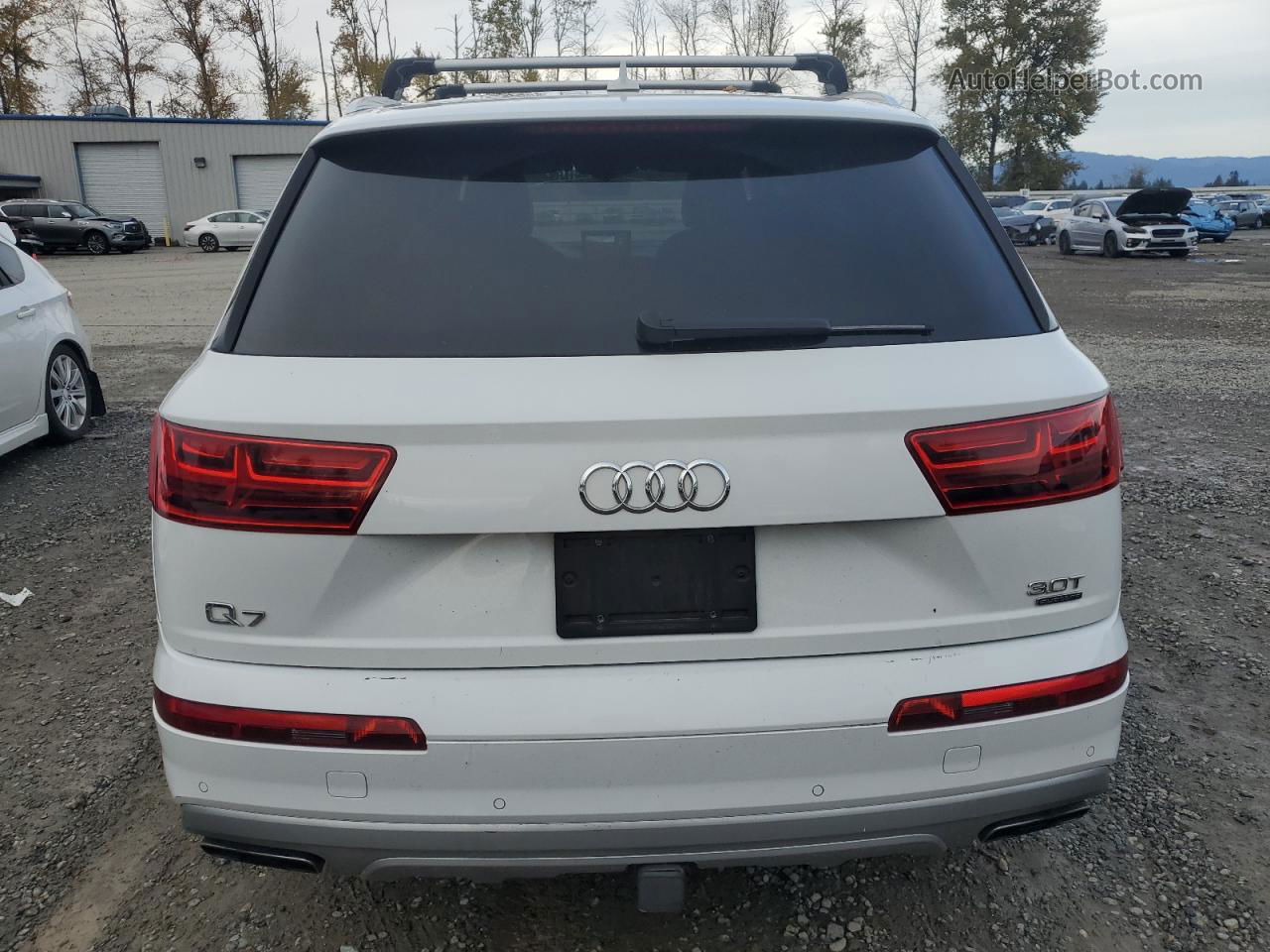 2017 Audi Q7 Premium Plus White vin: WA1LAAF72HD043564