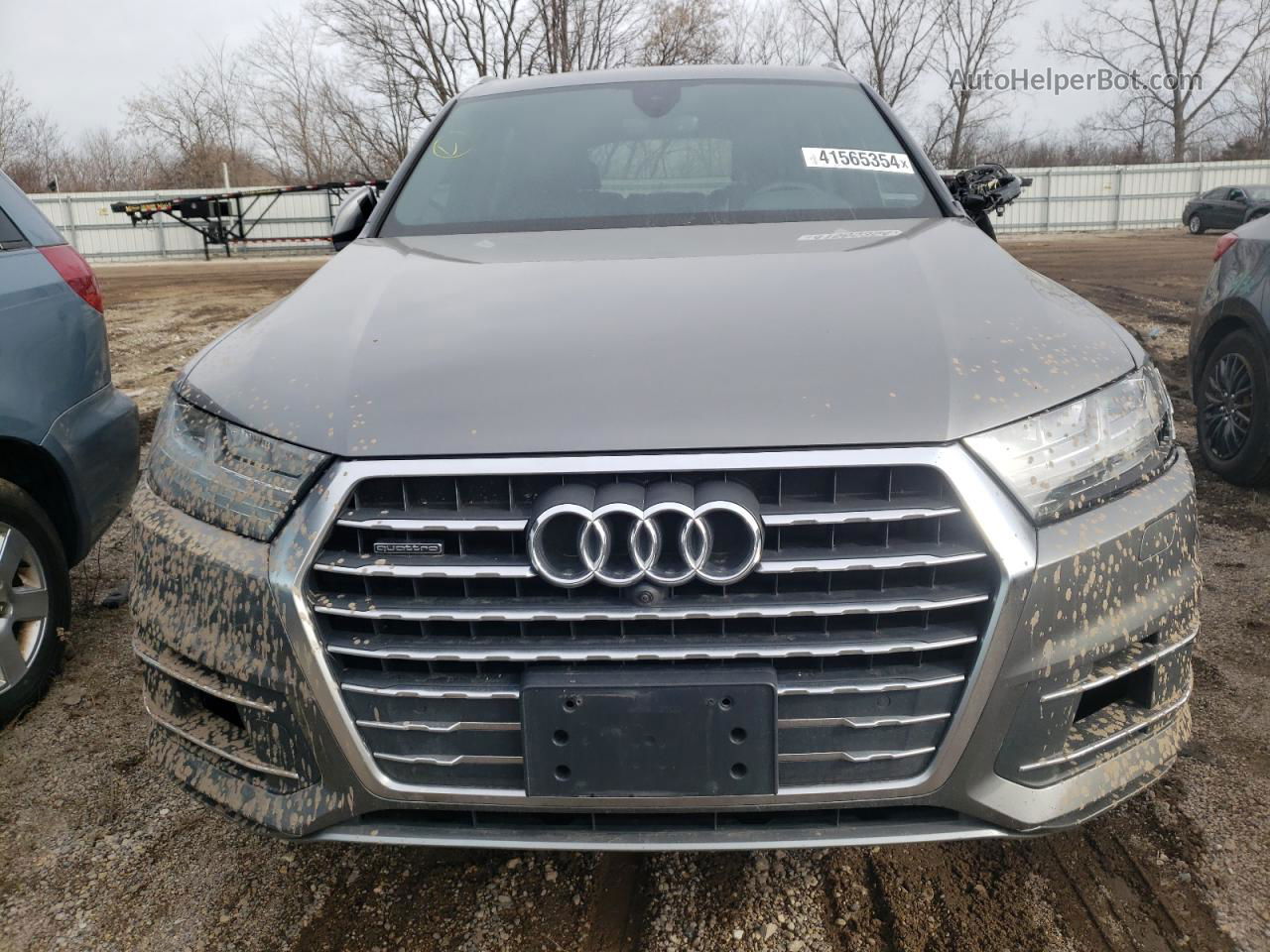 2017 Audi Q7 Premium Plus Gray vin: WA1LAAF73HD009374