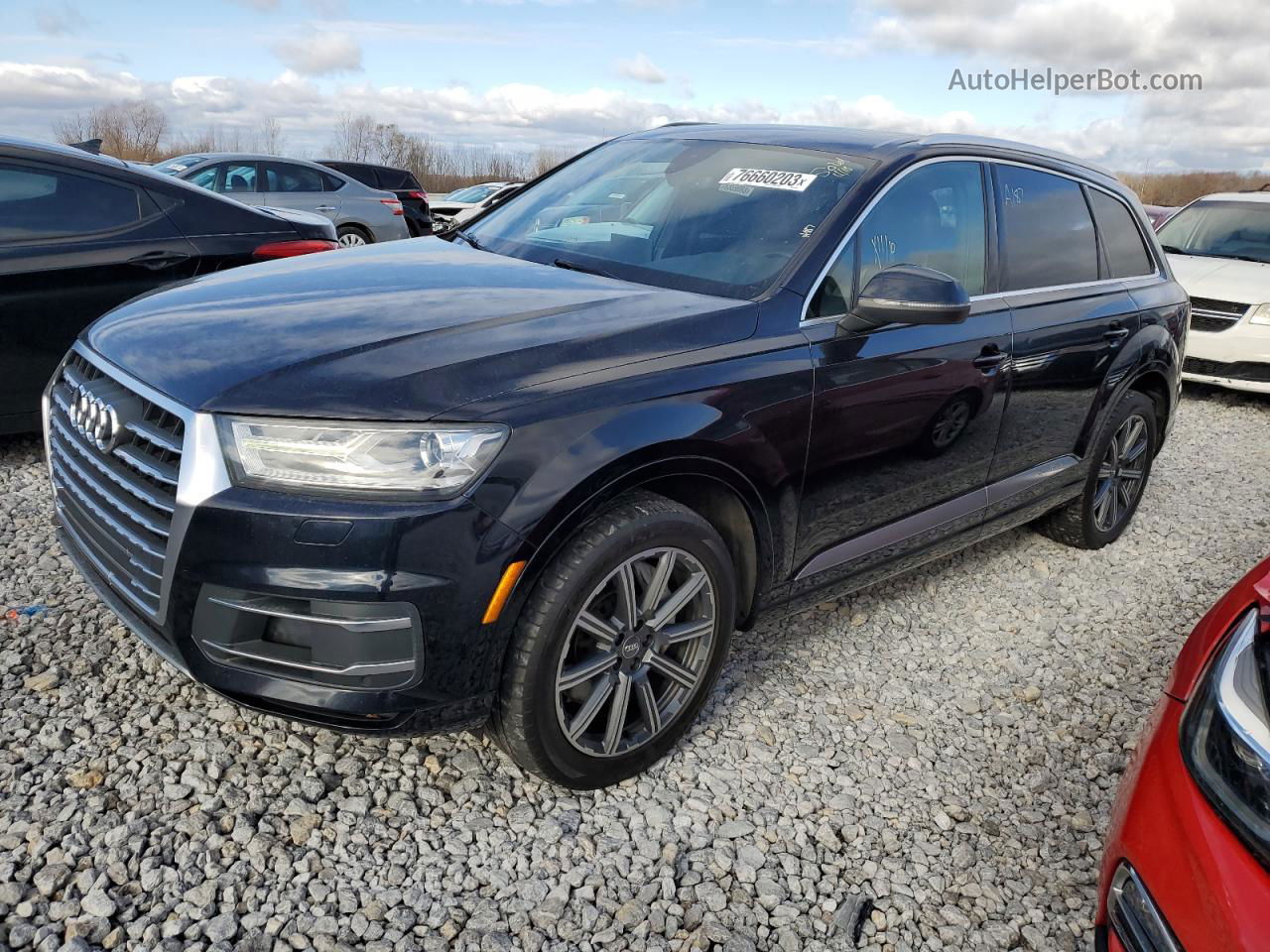 2017 Audi Q7 Premium Plus Синий vin: WA1LAAF73HD010475