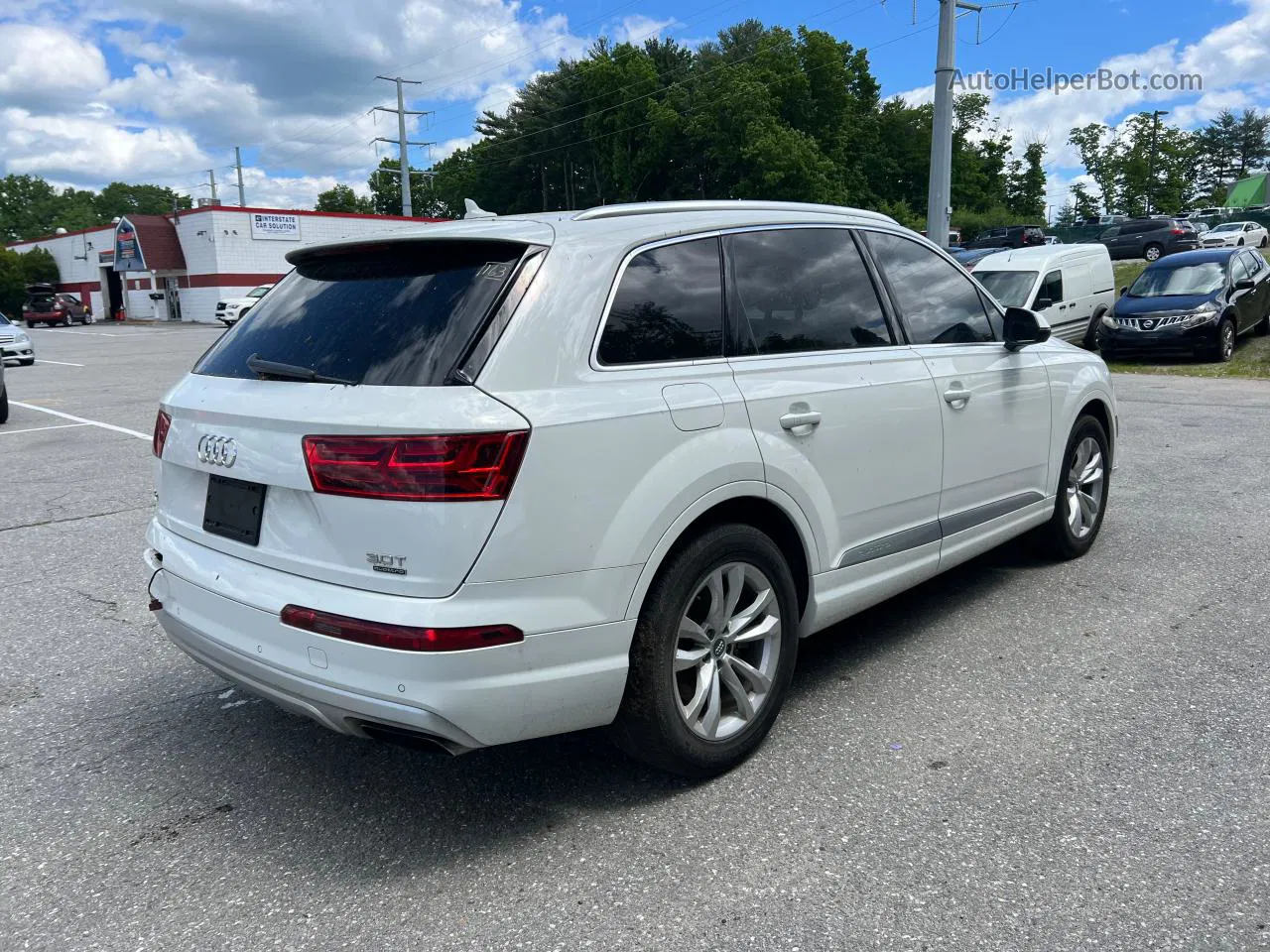 2017 Audi Q7 Premium Plus White vin: WA1LAAF73HD015529