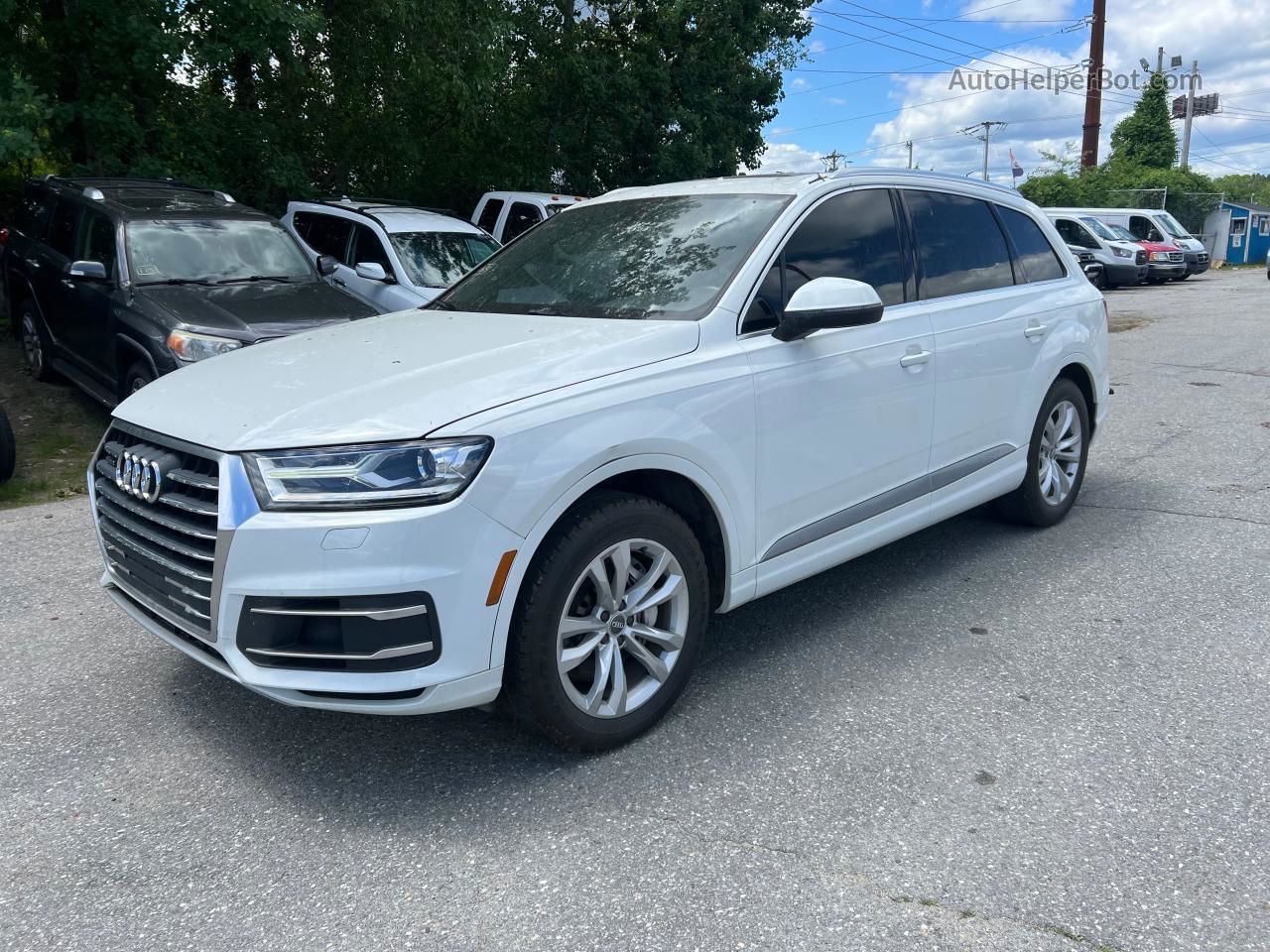 2017 Audi Q7 Premium Plus White vin: WA1LAAF73HD015529