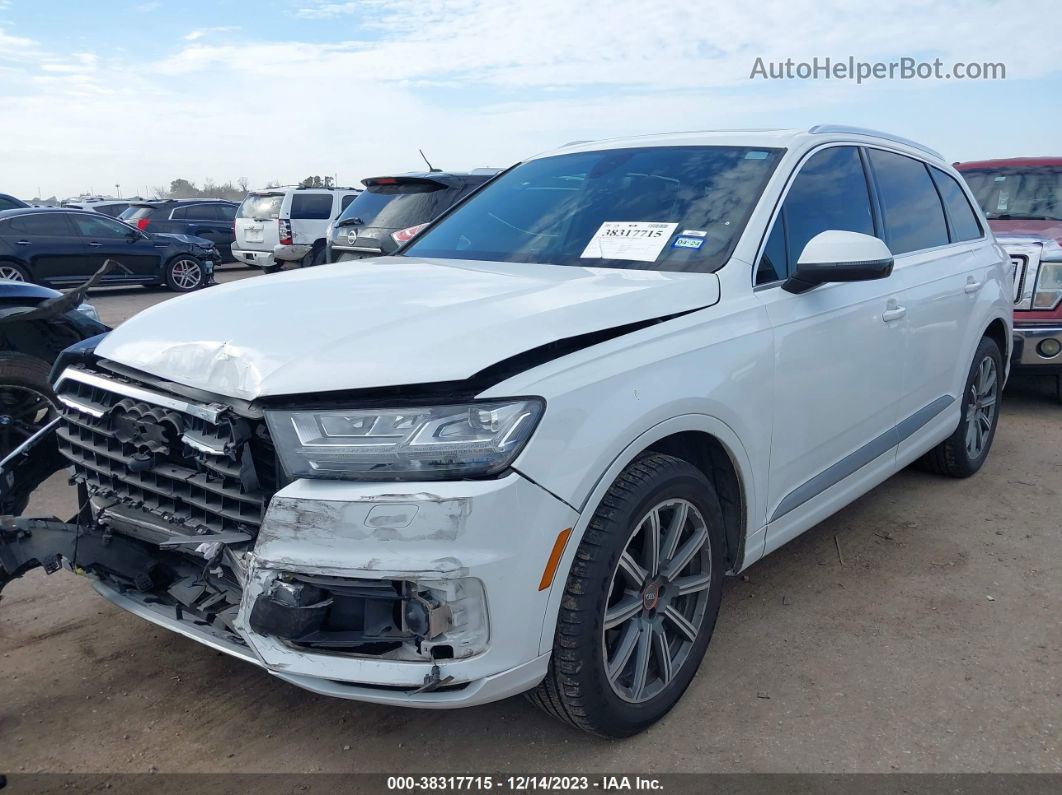 2017 Audi Q7 3.0t Premium White vin: WA1LAAF74HD036244