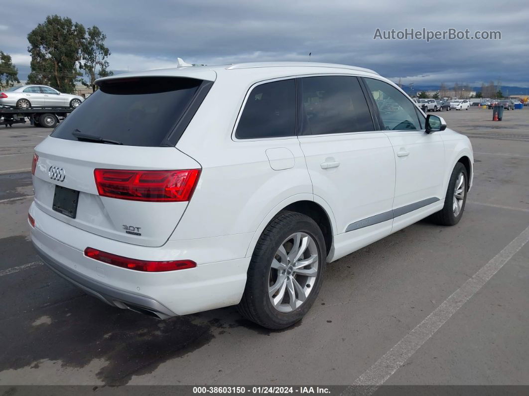 2017 Audi Q7 3.0t Premium White vin: WA1LAAF74HD043811