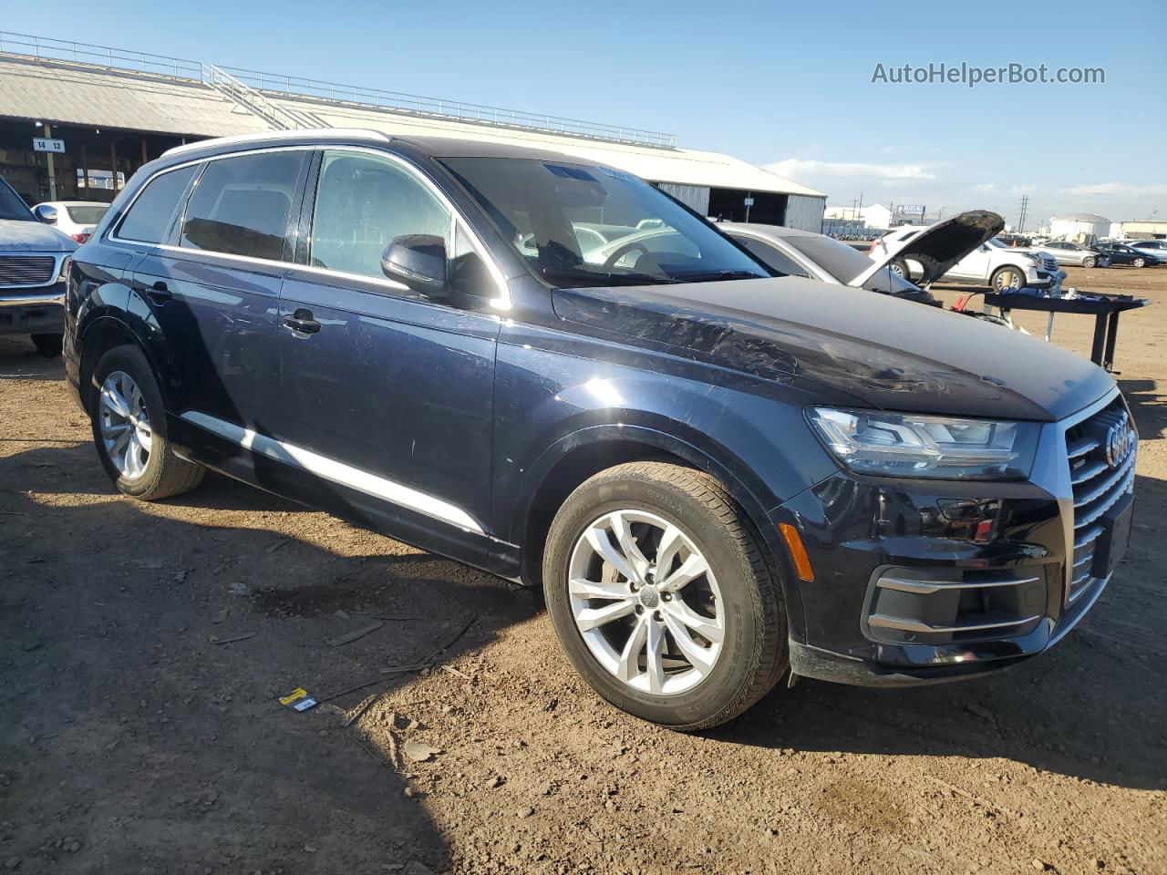 2017 Audi Q7 Premium Plus Синий vin: WA1LAAF74HD058714