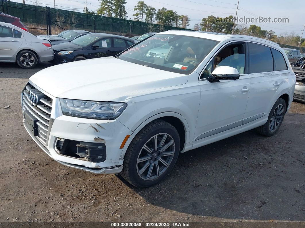 2017 Audi Q7 3.0t Premium White vin: WA1LAAF75HD009019