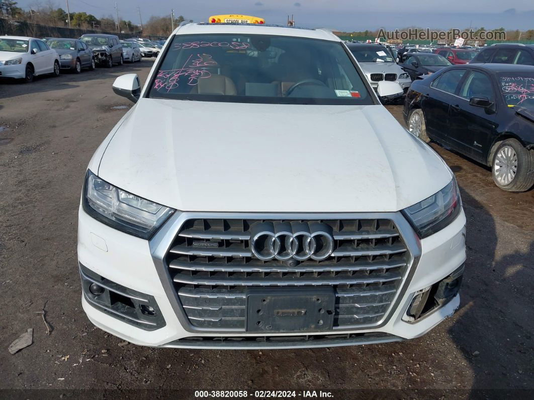 2017 Audi Q7 3.0t Premium White vin: WA1LAAF75HD009019