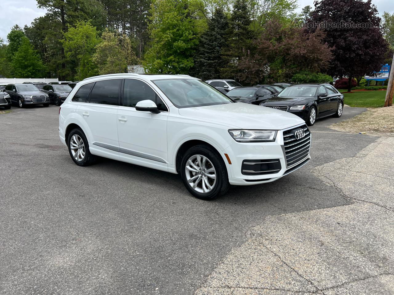 2017 Audi Q7 Premium Plus White vin: WA1LAAF75HD043073