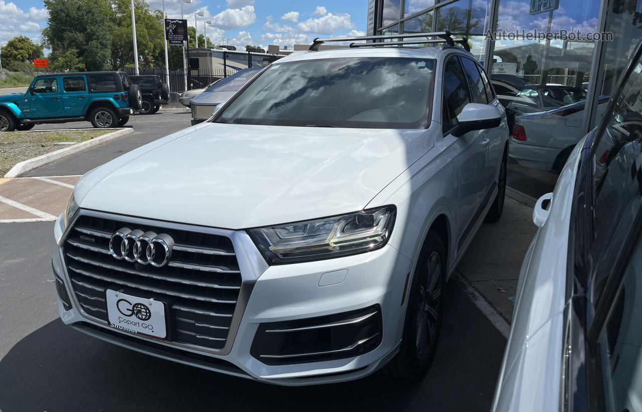 2017 Audi Q7 Premium Plus White vin: WA1LAAF75HD054591