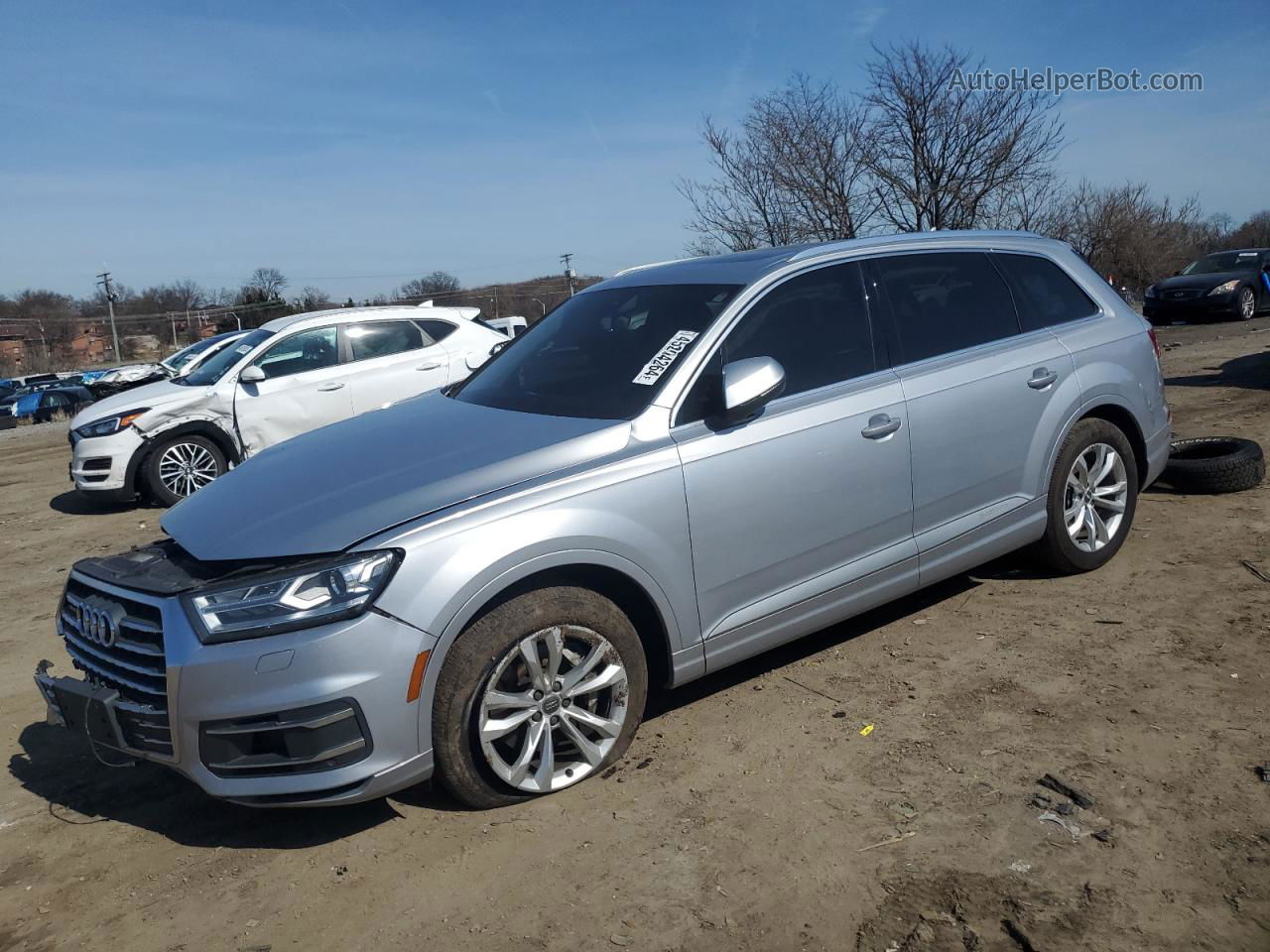 2017 Audi Q7 Premium Plus Silver vin: WA1LAAF76HD001625