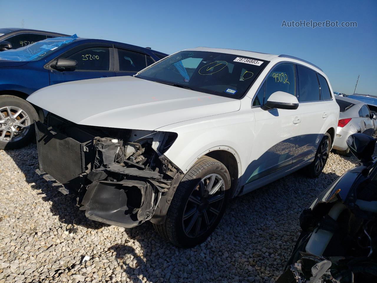 2017 Audi Q7 Premium Plus White vin: WA1LAAF76HD027822