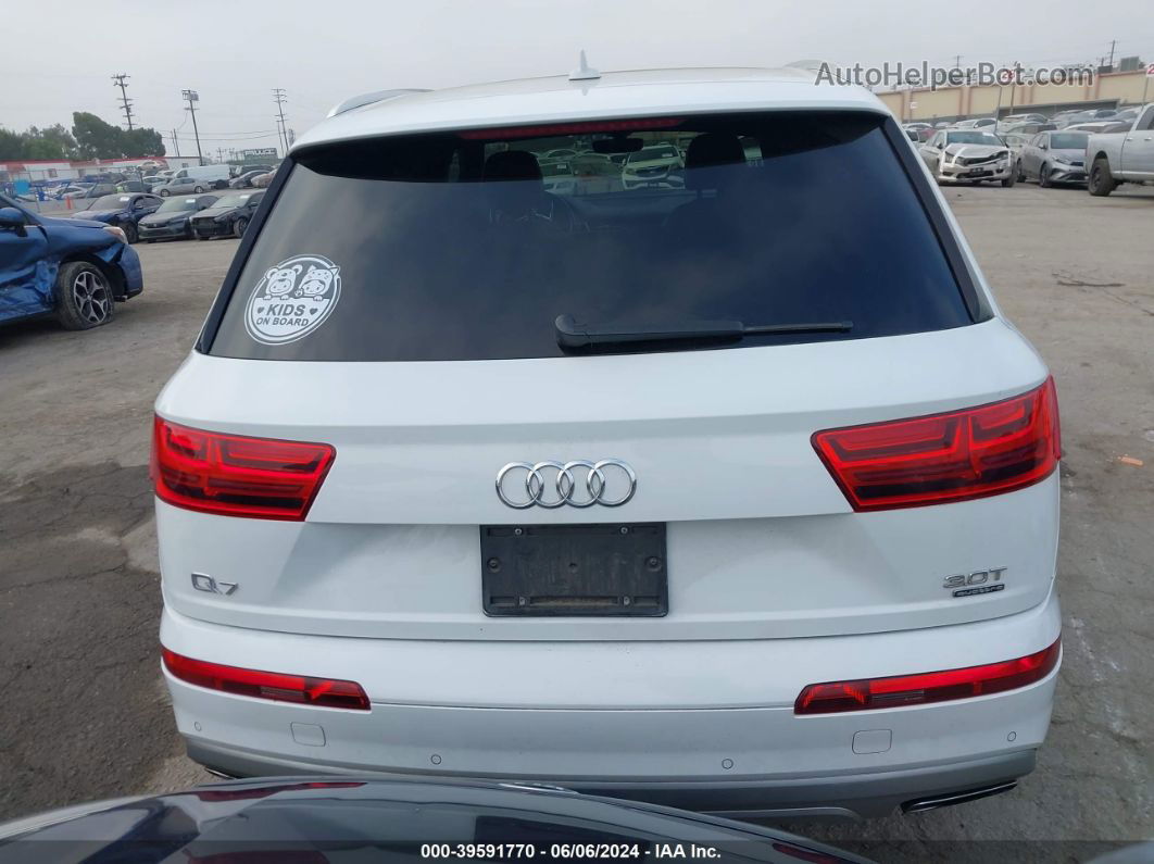 2017 Audi Q7 3.0t Premium White vin: WA1LAAF76HD031286