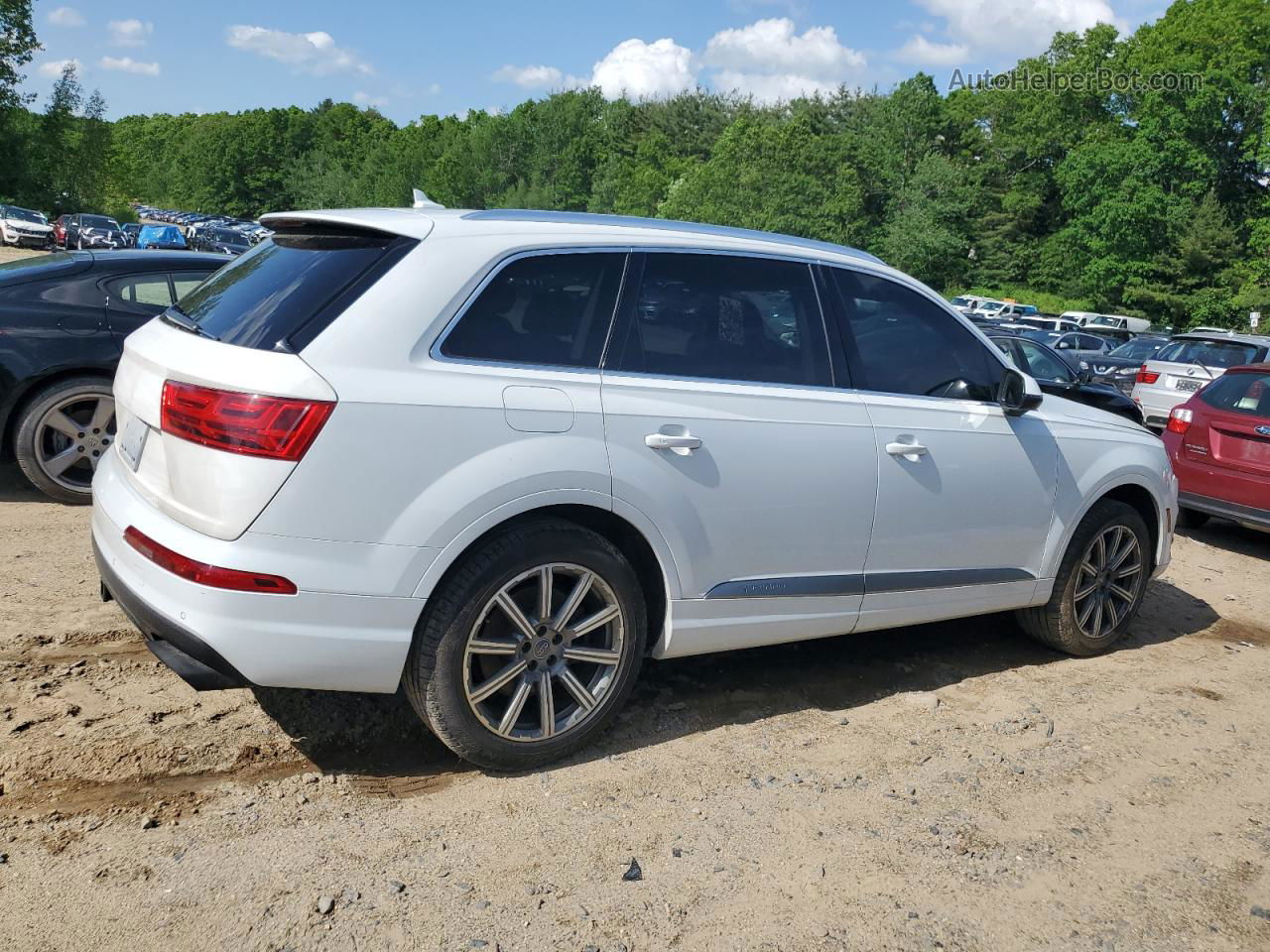 2017 Audi Q7 Premium Plus White vin: WA1LAAF77HD003447