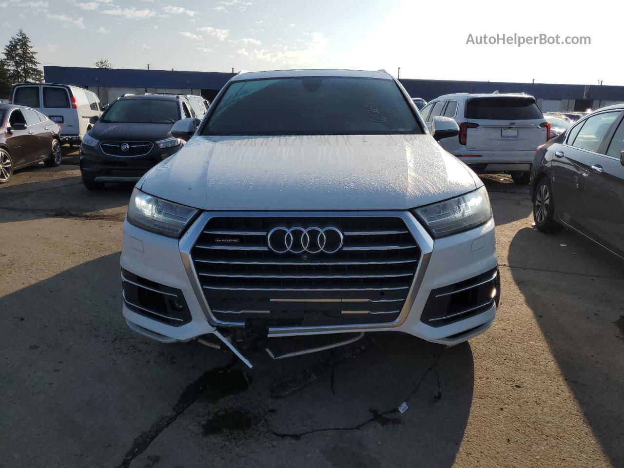 2017 Audi Q7 Premium Plus White vin: WA1LAAF77HD009118