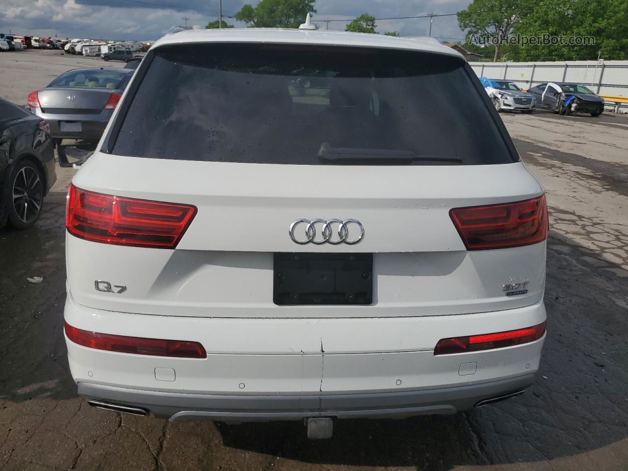 2017 Audi Q7 Premium Plus White vin: WA1LAAF77HD012018