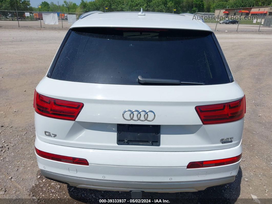 2017 Audi Q7 3.0t Premium White vin: WA1LAAF77HD017140