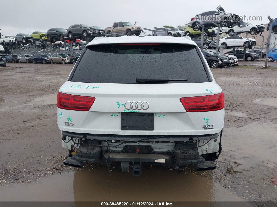 2017 Audi Q7 3.0t Premium White vin: WA1LAAF78HD010388