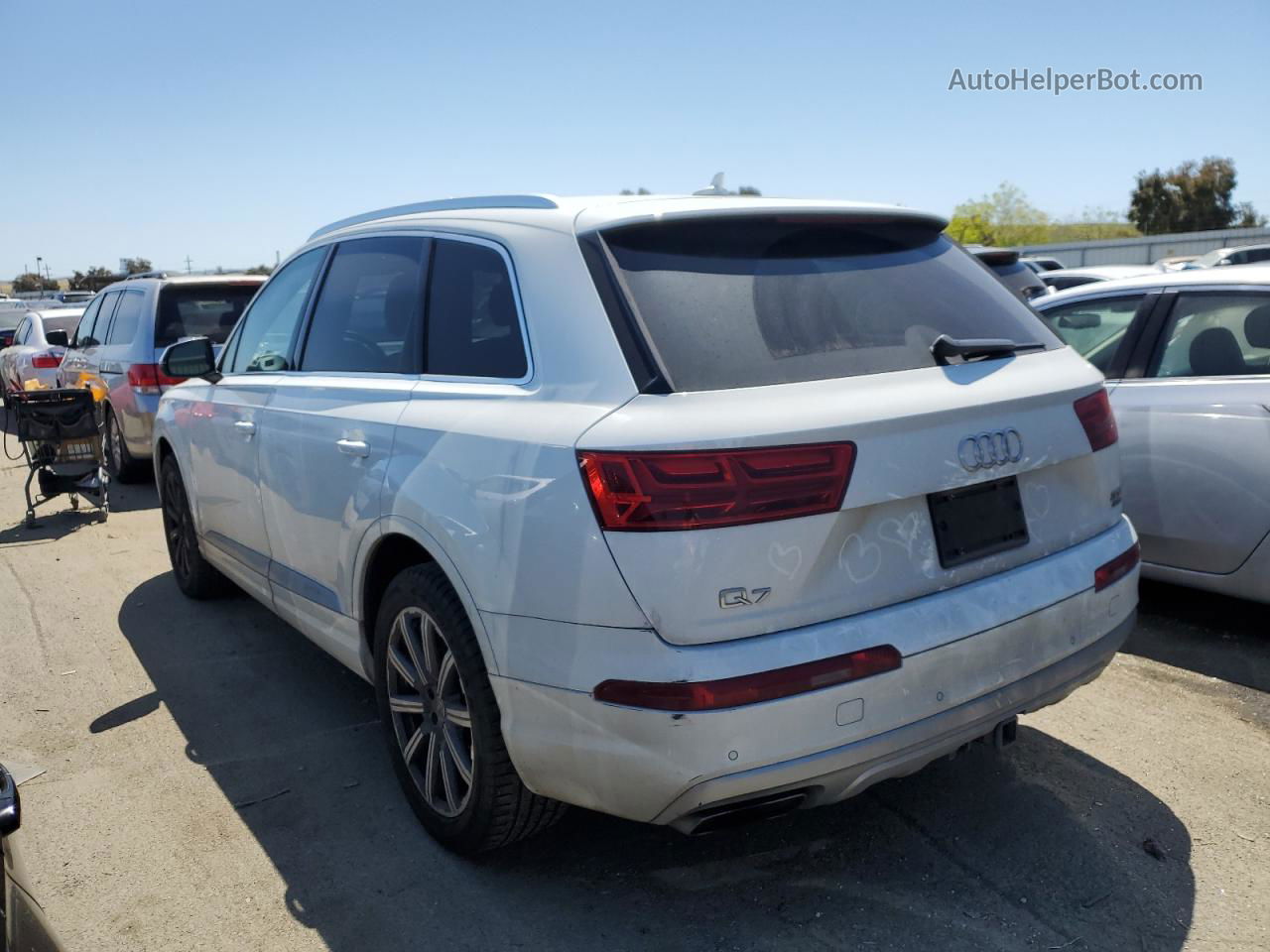 2017 Audi Q7 Premium Plus White vin: WA1LAAF78HD015378