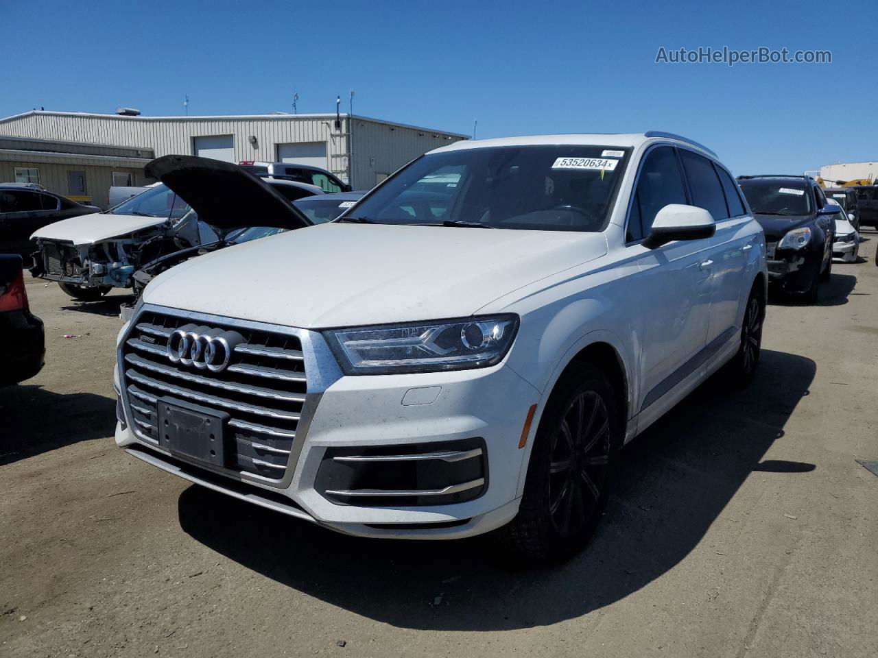 2017 Audi Q7 Premium Plus White vin: WA1LAAF78HD015378