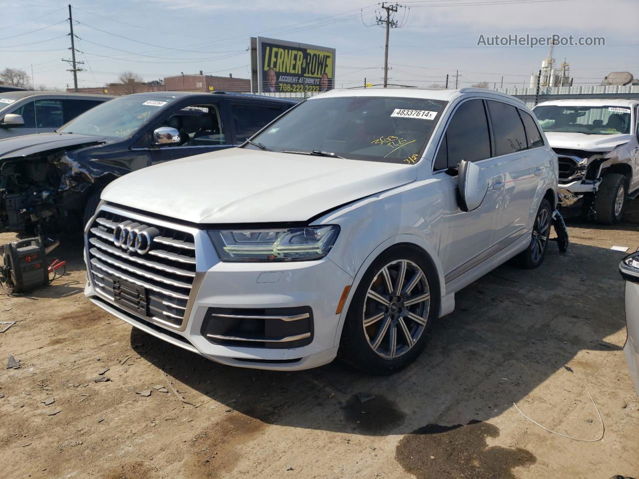 2017 Audi Q7 Premium Plus White vin: WA1LAAF78HD018023