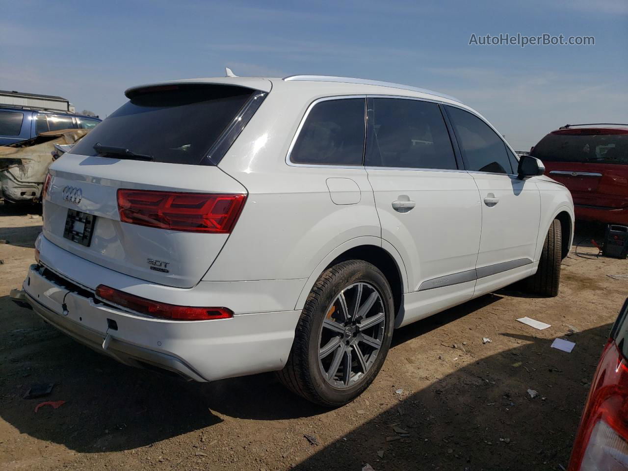 2017 Audi Q7 Premium Plus White vin: WA1LAAF78HD018023