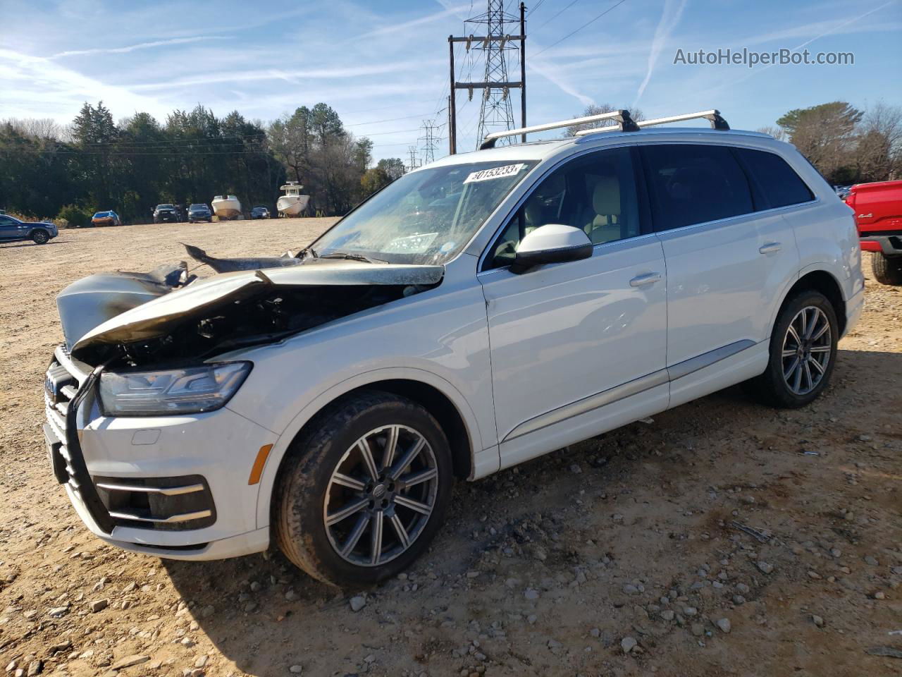 2017 Audi Q7 Premium Plus White vin: WA1LAAF78HD035680