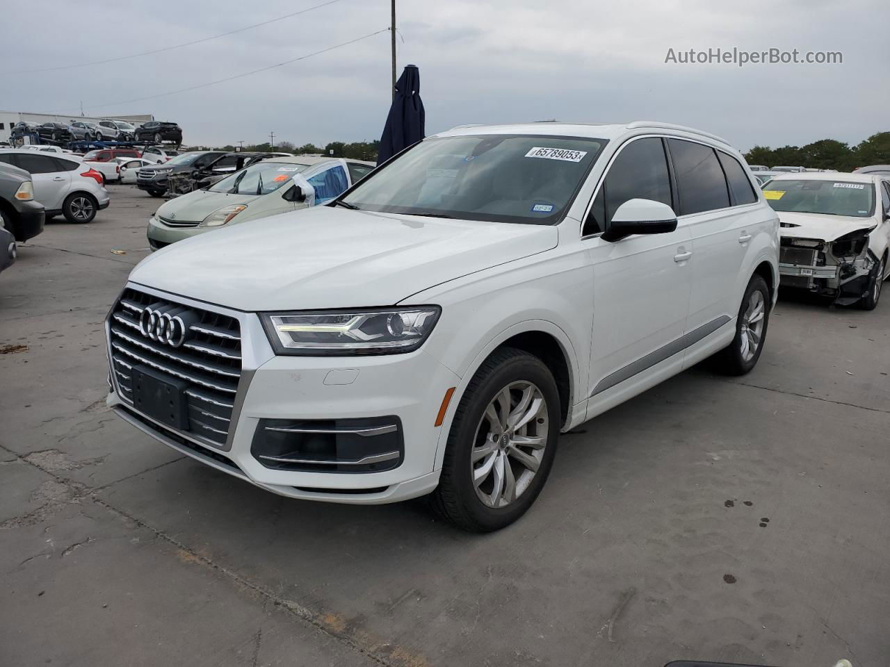 2017 Audi Q7 Premium Plus White vin: WA1LAAF79HD024428