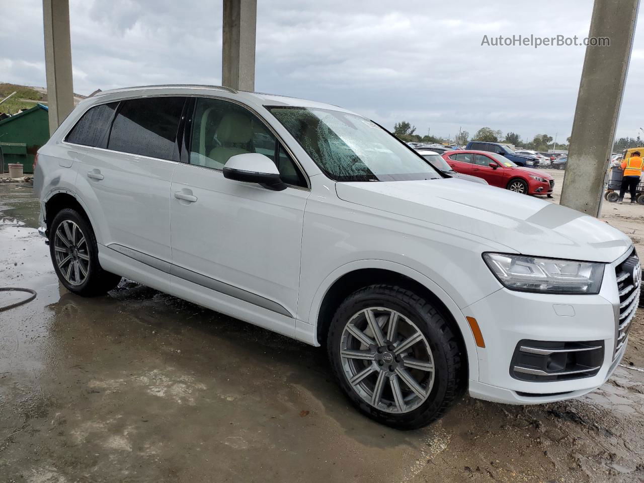 2017 Audi Q7 Premium Plus White vin: WA1LAAF79HD032478