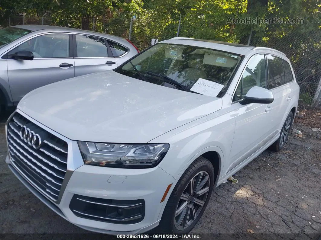 2017 Audi Q7 3.0t Premium White vin: WA1LAAF7XHD037396