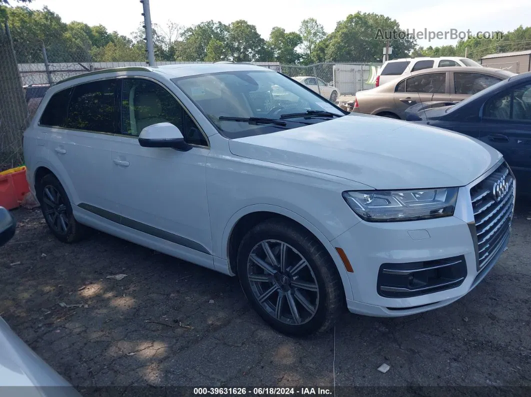 2017 Audi Q7 3.0t Premium White vin: WA1LAAF7XHD037396