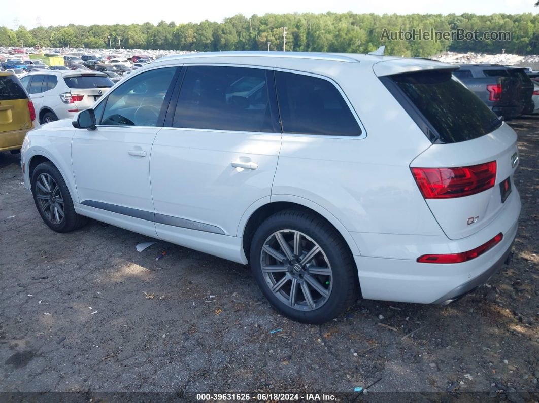 2017 Audi Q7 3.0t Premium White vin: WA1LAAF7XHD037396